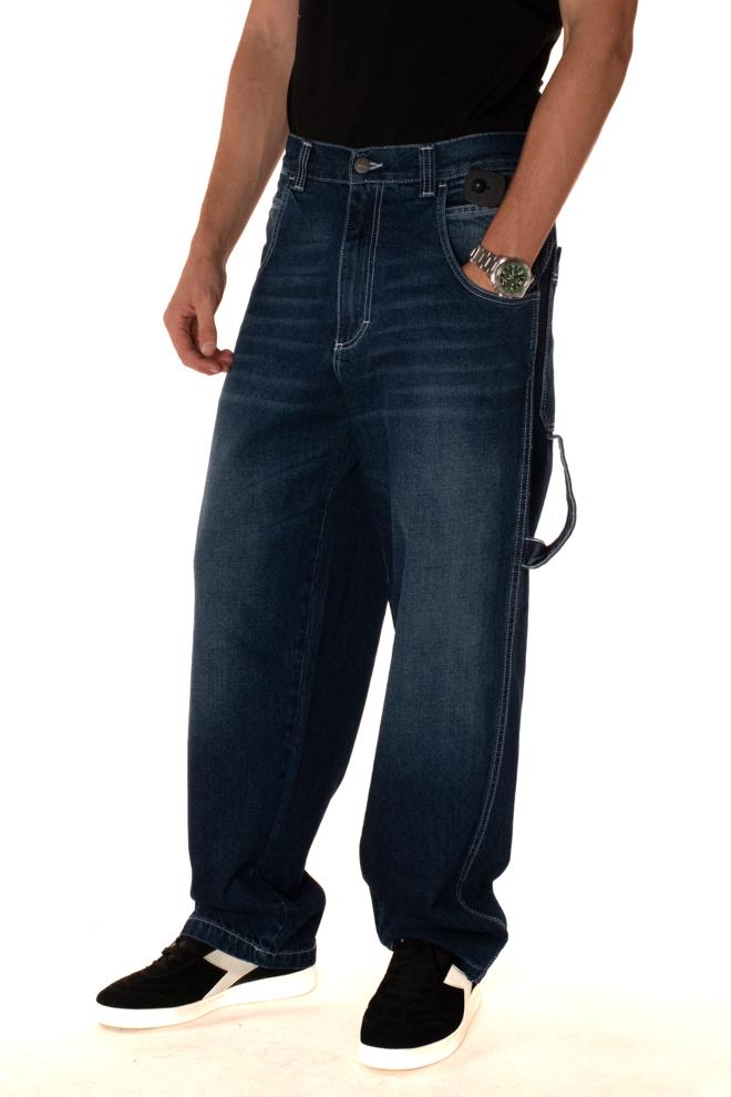 Jeans Baggy Carpenter Uomo R.BIANCO-L091 BLUESKIN