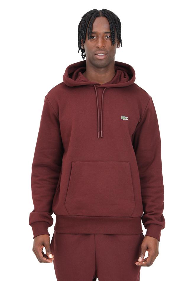Felpa Logo Uomo SH9623BORDEAUX LACOSTE