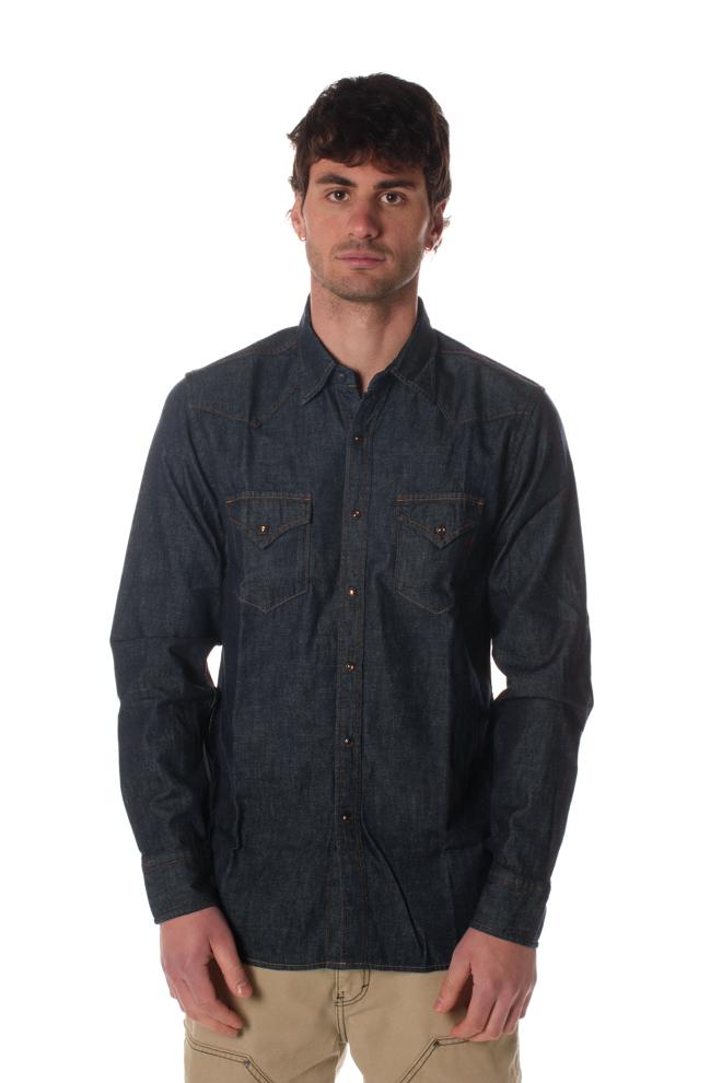 Camicia Jeans Uomo Blu M4023.63060ABLU REPLAY