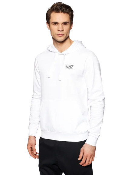 Felpa Cappuccio Uomo Bianca 8NPM04BIANCO EA7