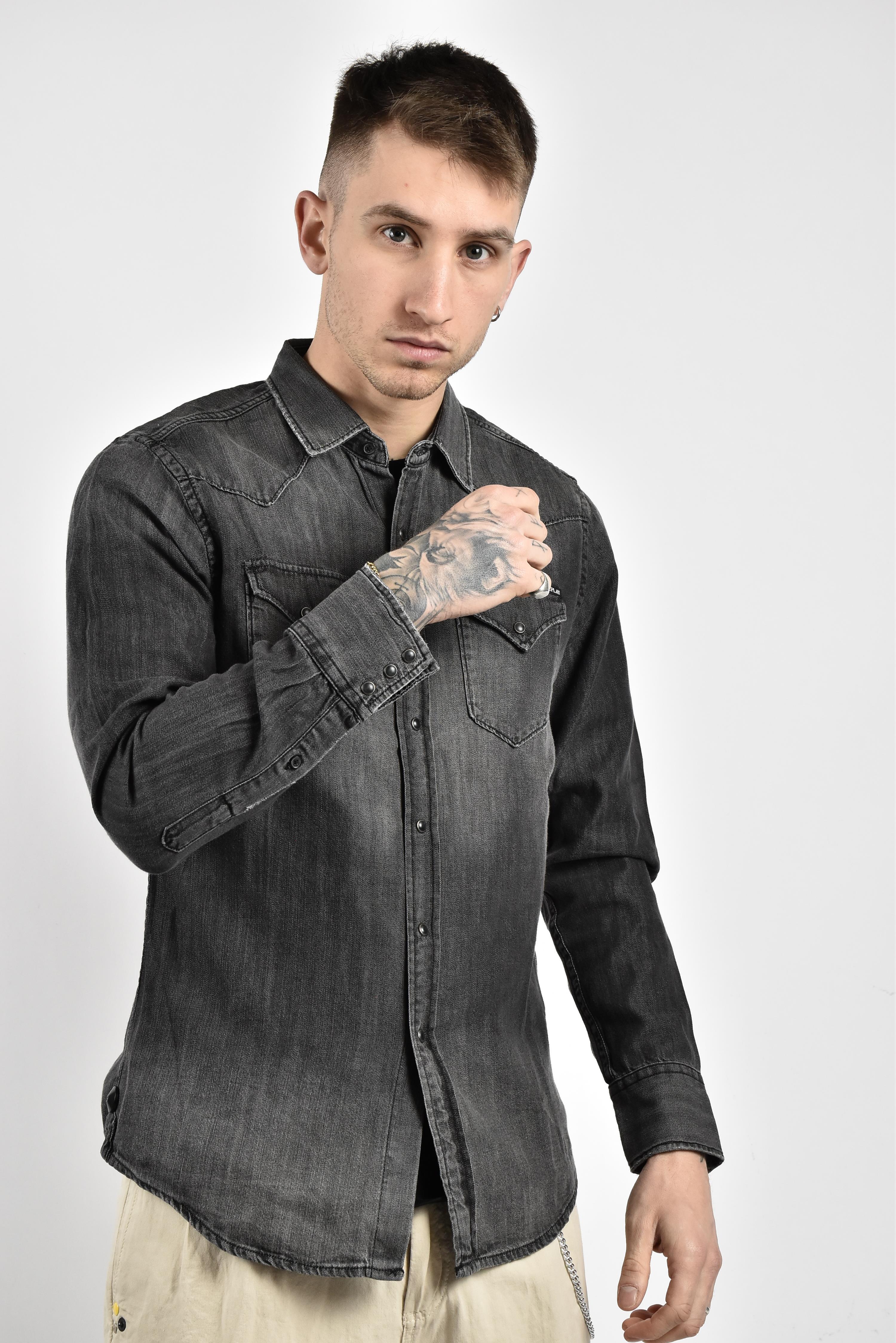 REPLAY CAMICIA JEANS GREY M4860Z.000GRY REPLAY