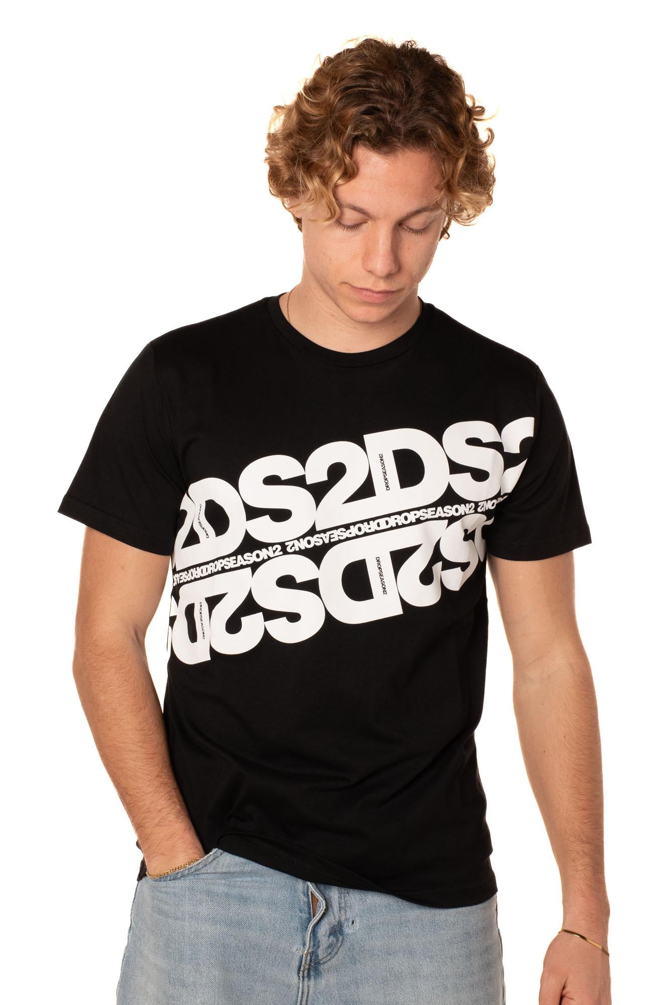 Tshirt Vertical Logo Uomo 