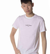 T-Shirt Con Ricamo Uomo Bianca 