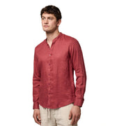 Camicia Coreana Lino Uomo 