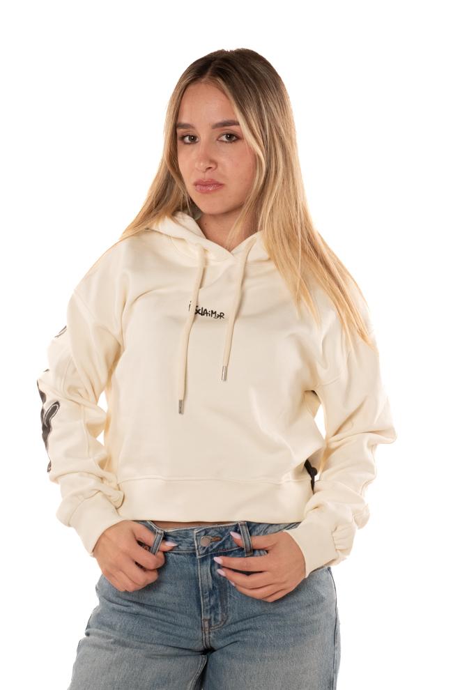 Felpa Crop Donna 55150LATTE DISCLAIMER