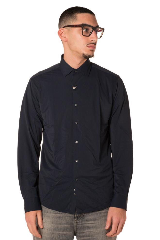 Camicia Elastan Uomo 4710725NAVY RICICLO
