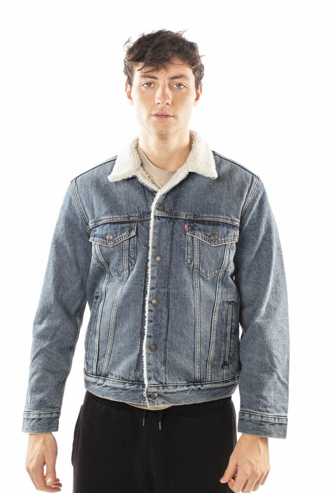 Giacca Sherpa Trucker Uomo blu 16365-0128DENIM LEVIS