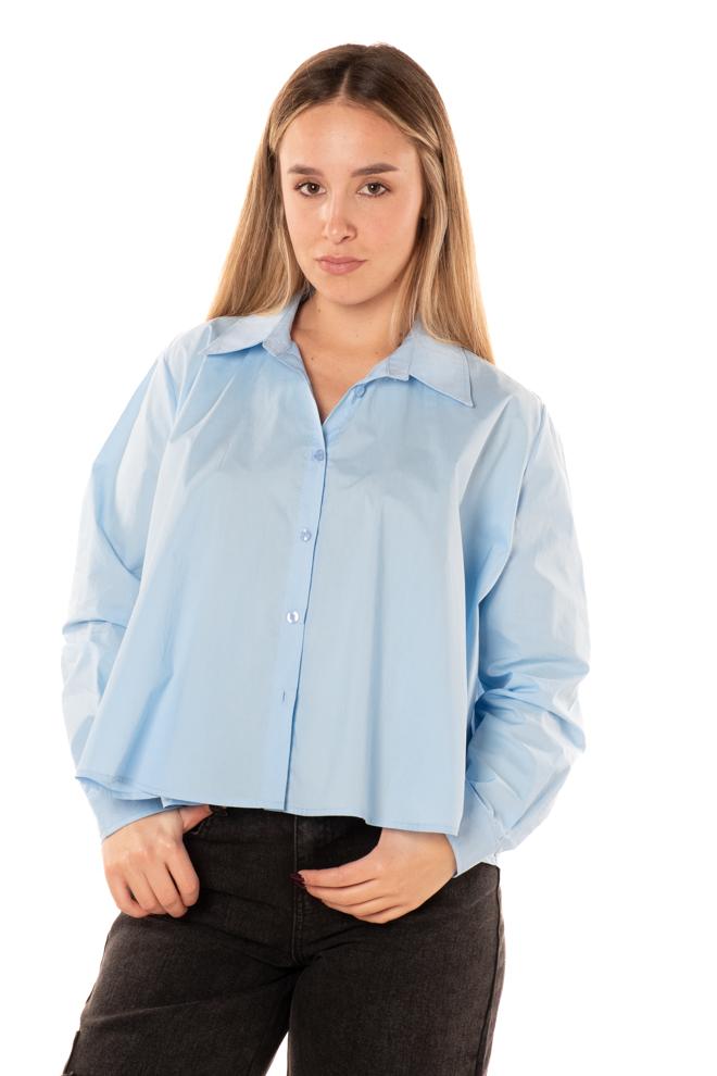 Camicia Cherry Donna CBCM4152CELESTE CHERRY BLUE
