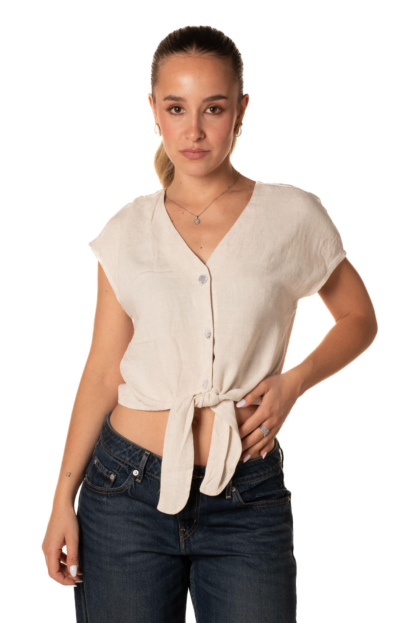 Top Bottoni Donna 