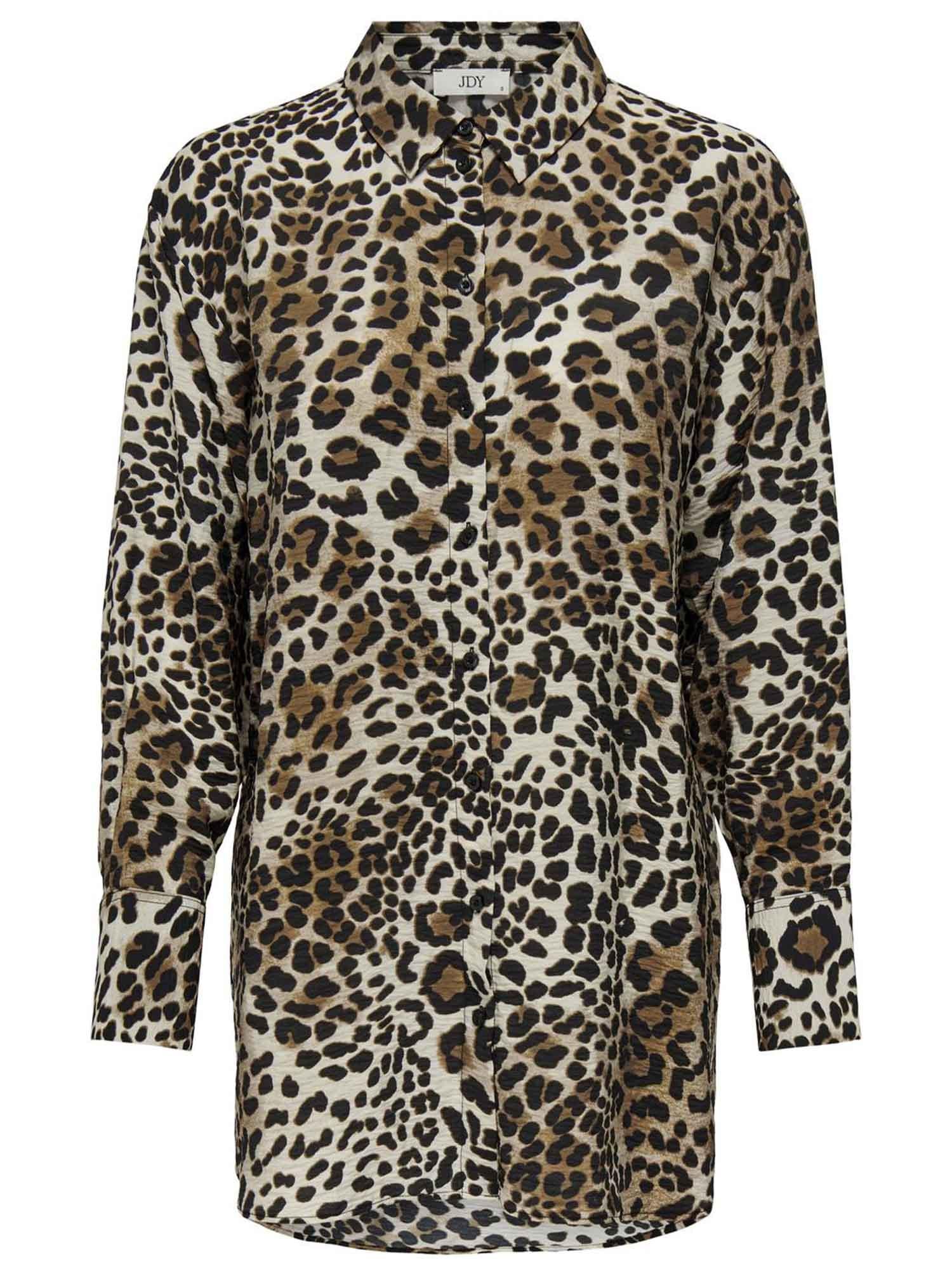 Camicia Long Barbara Donna 15302557LEOPARD JACQUELINE DE  YONG