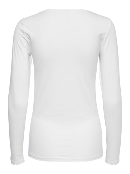 Only T-Shirt Manica Lunga Live Love Donna 15204712BIANCO ONLY