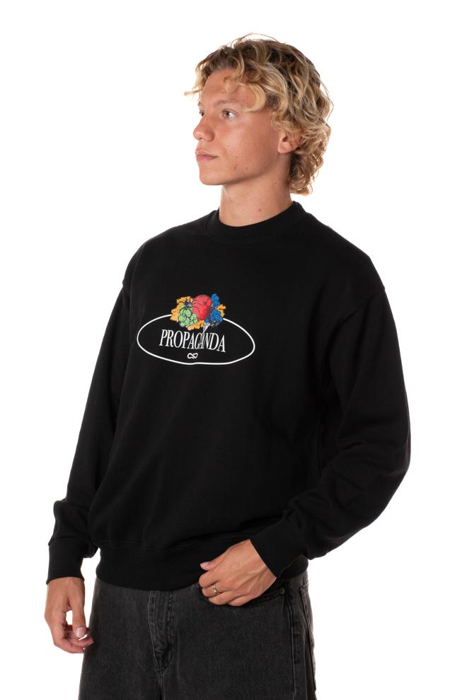 Felpa Rotten Uomo 25WPRFE535NERO PROPAGANDA