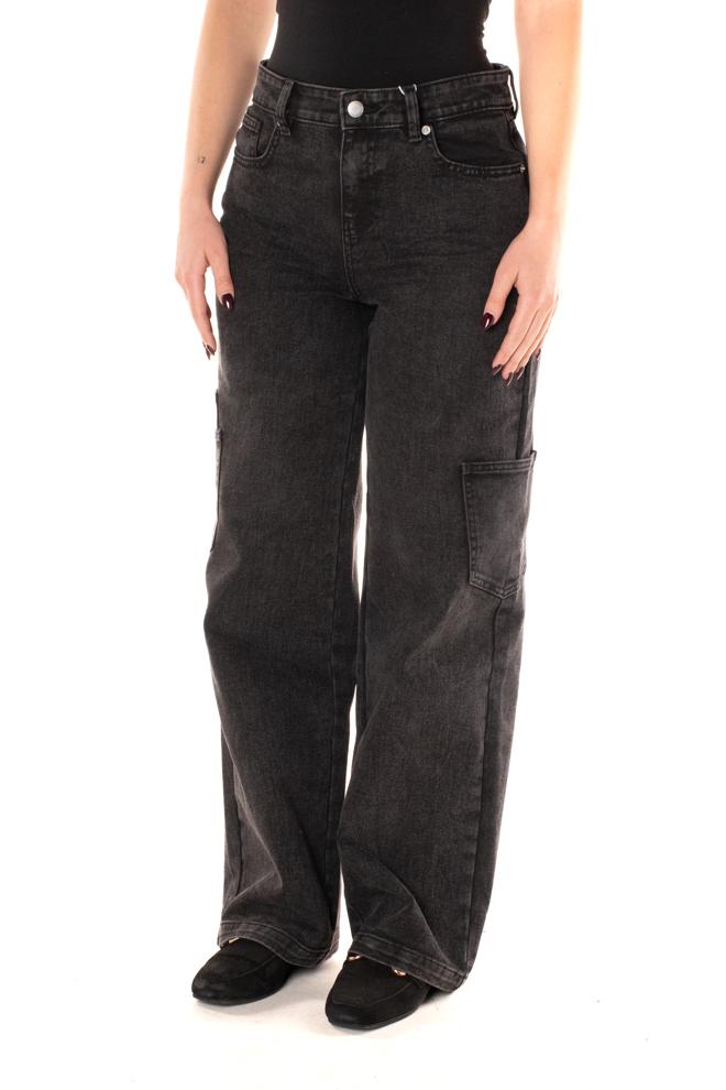 Jeans Cargo Donna 15352422NERO ONLY
