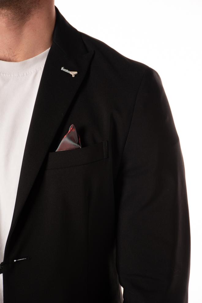 blazer slim fit uomo nero 243305NERO BERNA