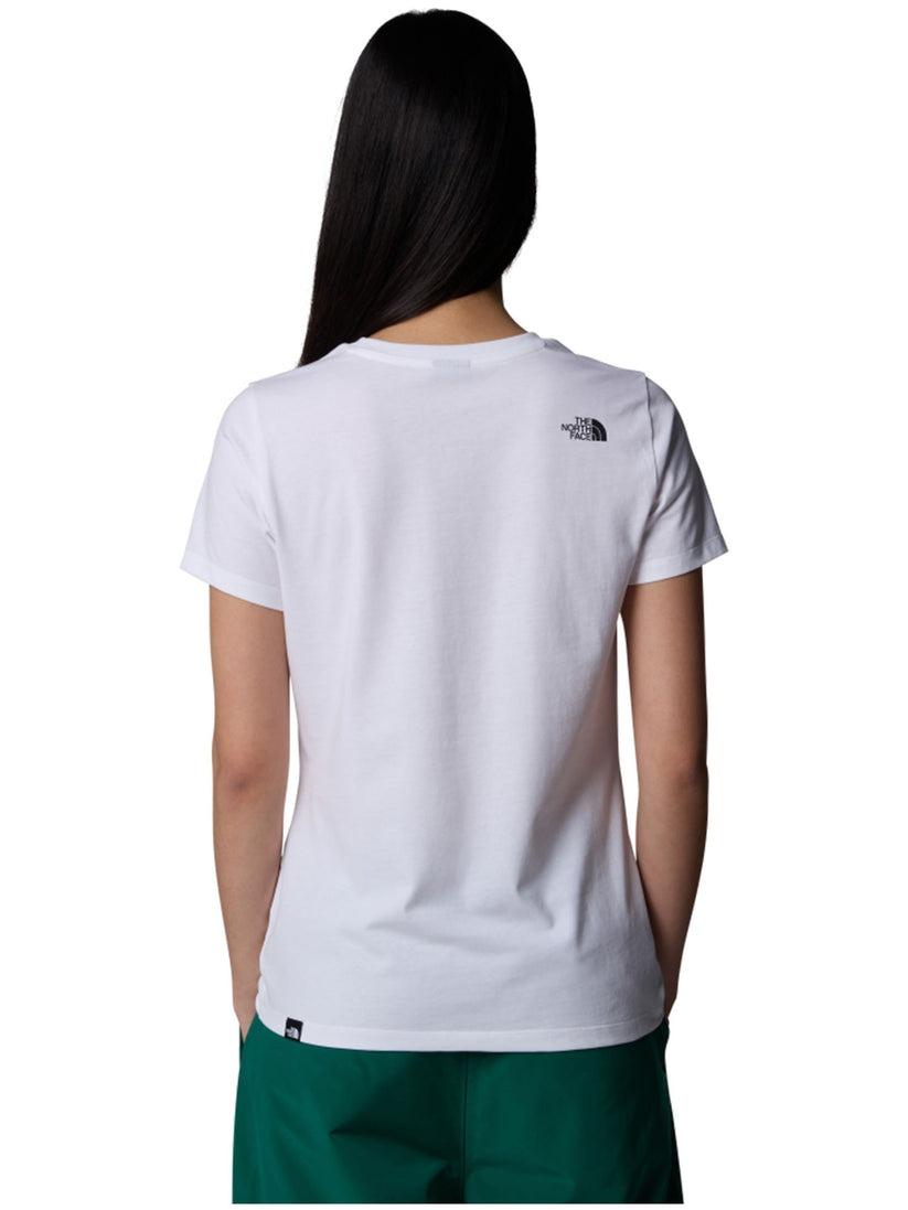 t- shirt simple dome donna NF0A87NHBIANCO THE NORTH FACE