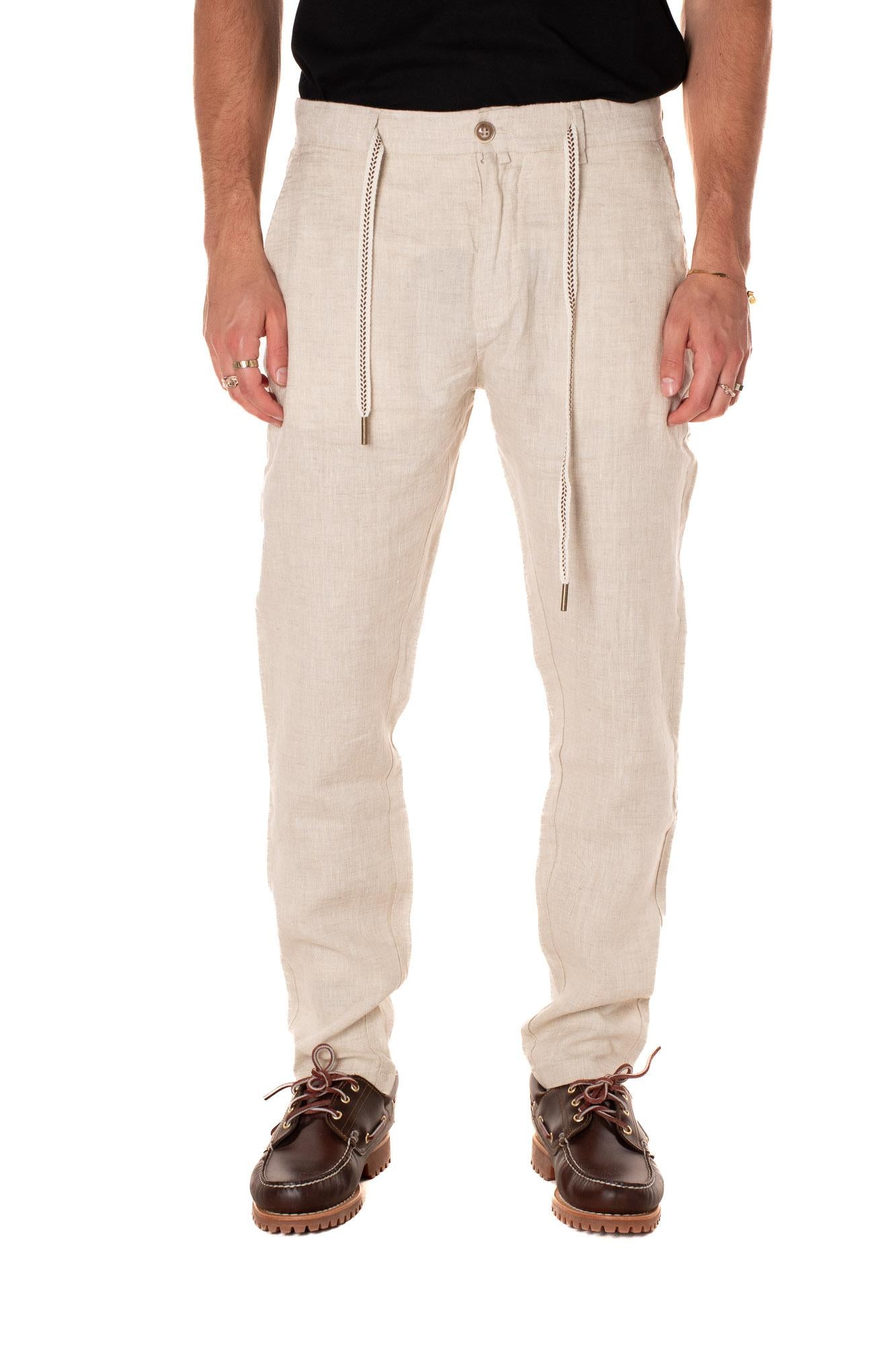 Pantalone Chino Lino Uomo 