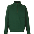 Felpa Zip 1/4 Premium Uomo Verde PREMIUM1/4ZIPVERDE FRUIT OF THE LOOM