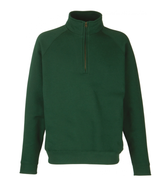 Felpa Zip 1/4 Premium Uomo Verde PREMIUM1/4ZIPVERDE FRUIT OF THE LOOM