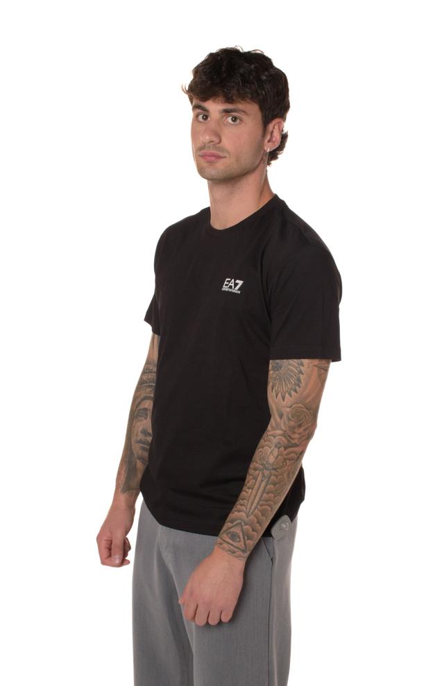 T-shirt Basic Back Uomo 8NPT18NERO EA7