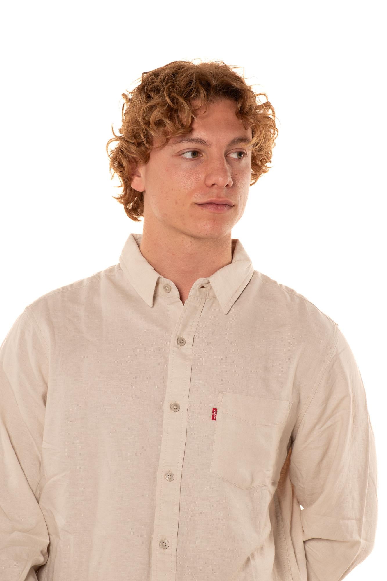 Camicia Misto Lino Uomo 