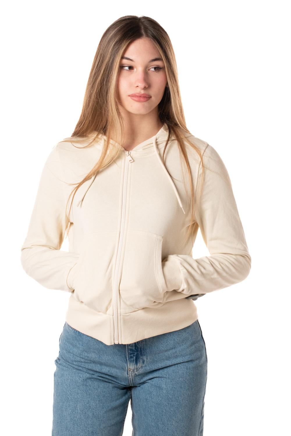 Felpa Zip Bella Donna 15318277BEIGE ONLY