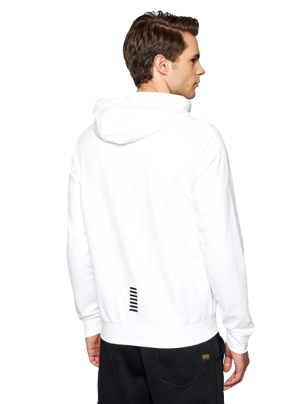 Felpa Cappuccio Uomo Bianca 8NPM04BIANCO EA7