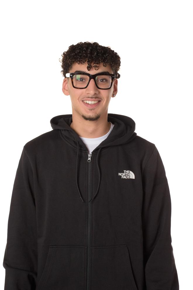 Felpa Zip Simple Dome NF0A89FDNERO THE NORTH FACE