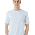 T-Shirt Cotone Fiammato Uomo Bianca 