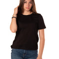 t-shirt basic donna nera 
