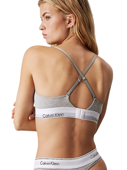 Bralette  Triangle Donna 000QF5650EGRIGIO CALVIN KLEIN