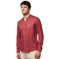 Camicia Coreana Lino Uomo 