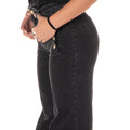 Jeans Wide Button Donna 