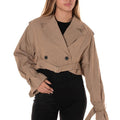 Trench Crop Donna LC240431BEIGE LUMINA