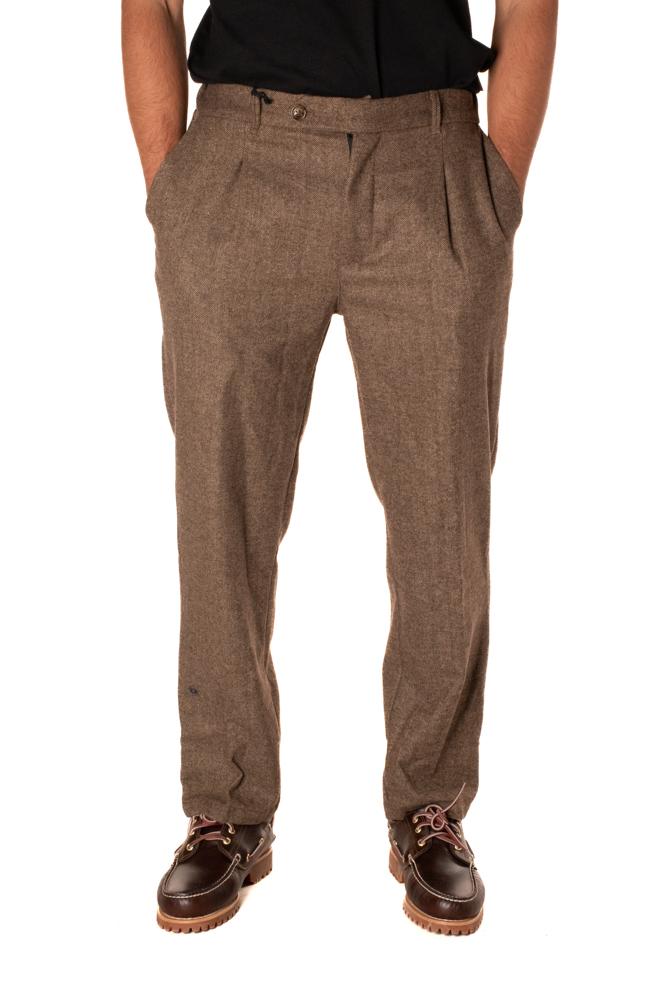Pantalone Spigato Uomo GTP05131MARRONE TELAMIRA