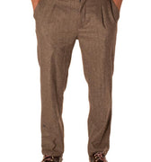 Pantalone Spigato Uomo GTP05131MARRONE TELAMIRA