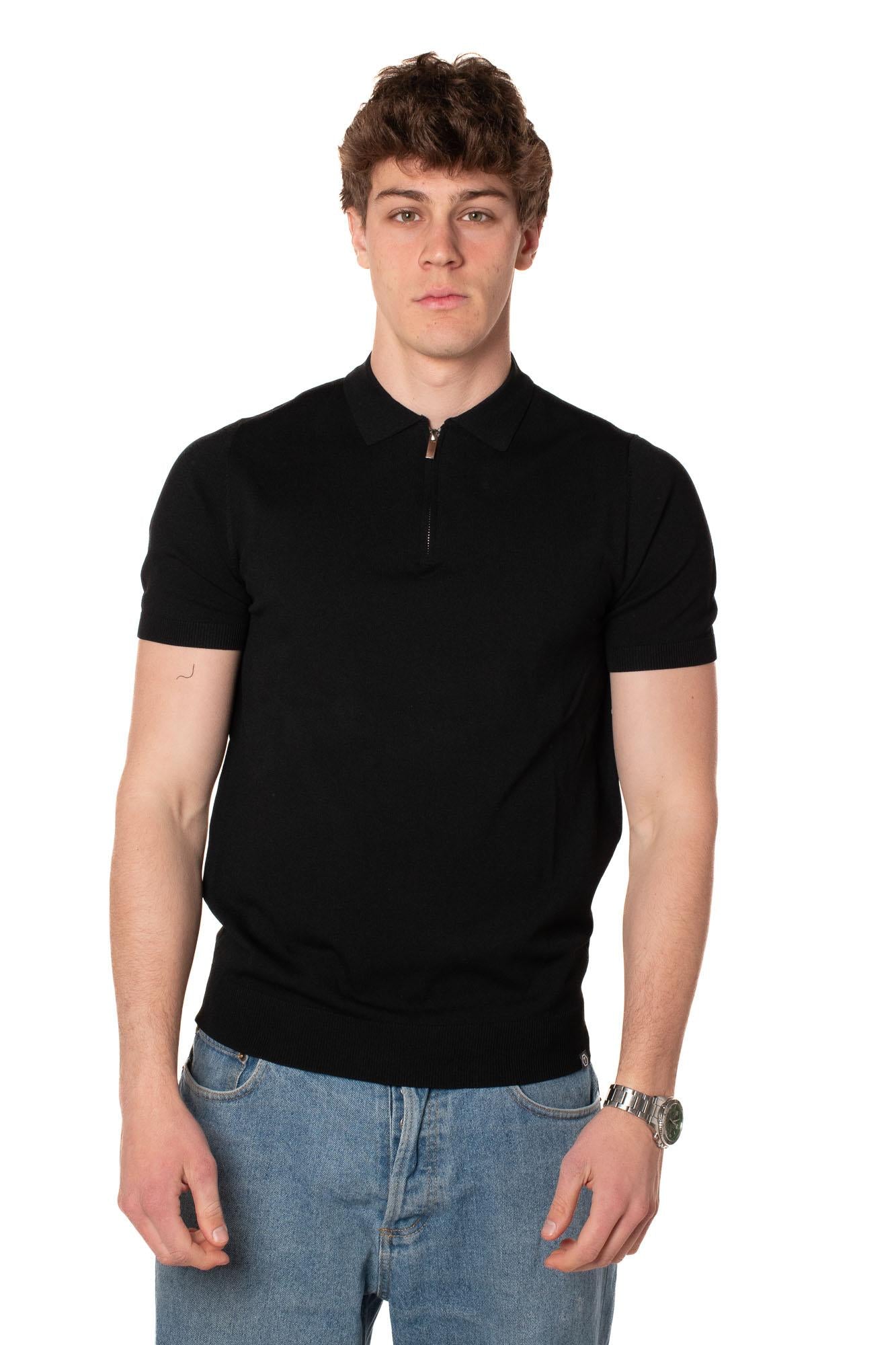 Polo Zip Maglia Uomo 