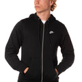 Felpa Zip Club Uomo FN3884NERO NIKE
