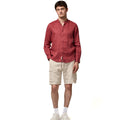 Camicia Coreana Lino Uomo 