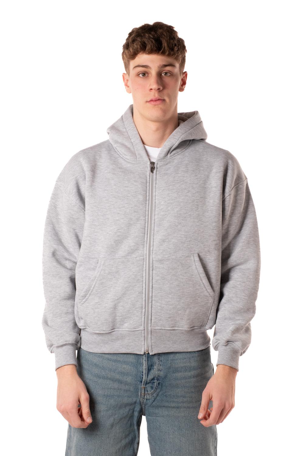 Felpa Zip Boxy Uomo 