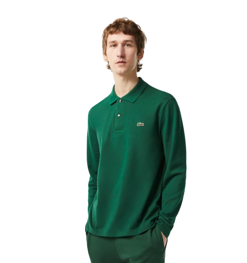 Polo Manica Lunga Uomo L1312VERDE LACOSTE