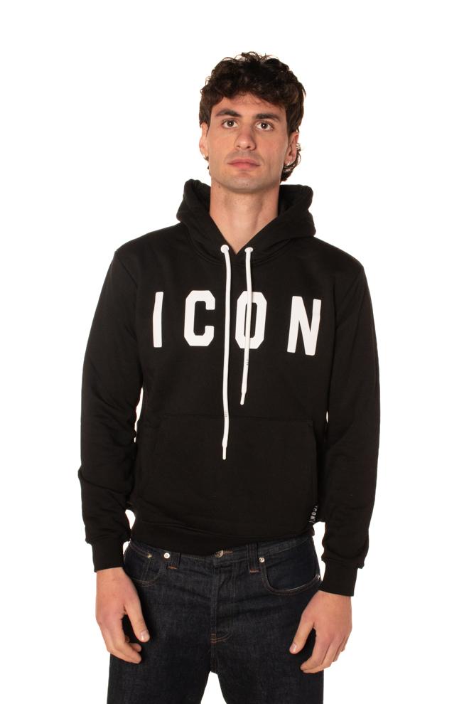 Felpa Logo Uomo F005NERO ICON