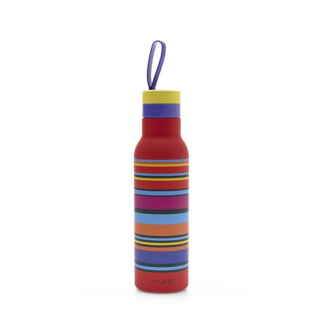 bottiglia termica multirighe multicolor 