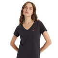 T-Shirt Scollo a V Donna Nera 85341NERO LEVIS