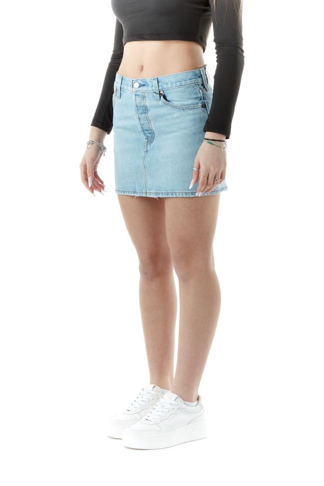 gonna in jeans donna celeste A4694-0003CELESTE LEVIS