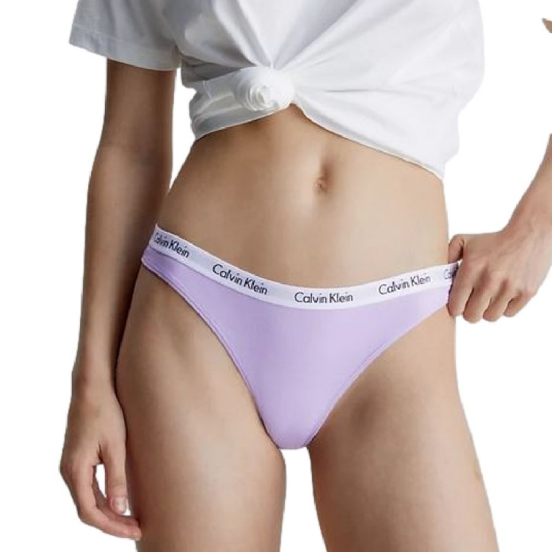 Perizoma 3Pack Donna Multicolor 000QD3587EMULTICOLOR CALVIN KLEIN