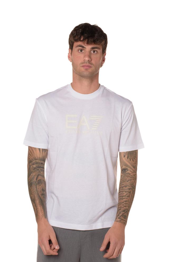 T-shirt Logo Uomo 6DPT81BIANCO EA7