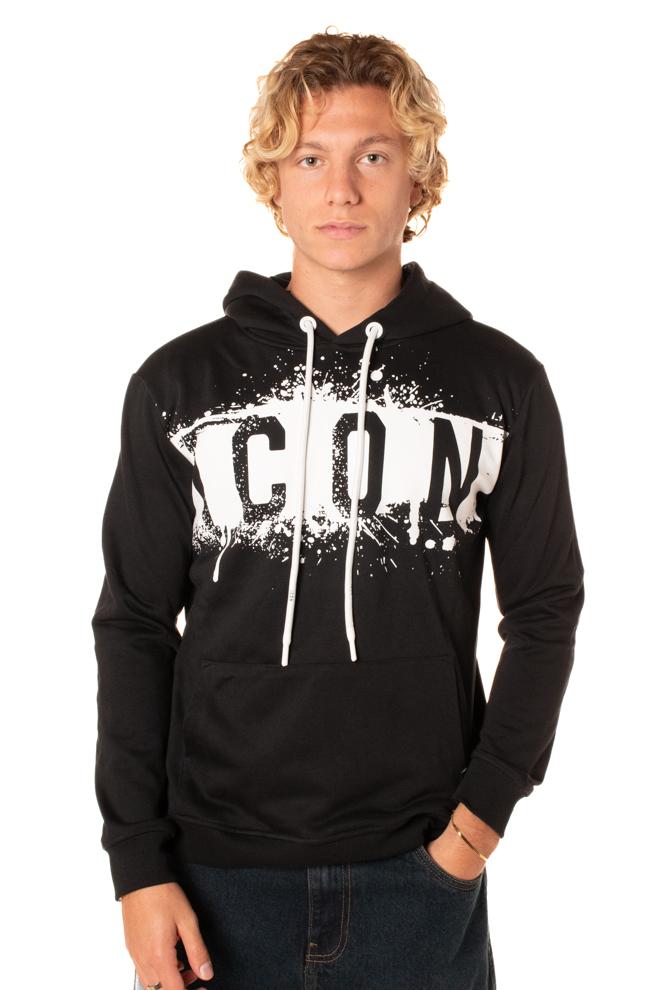 Felpa Paintlogo Uomo F012NERO ICON