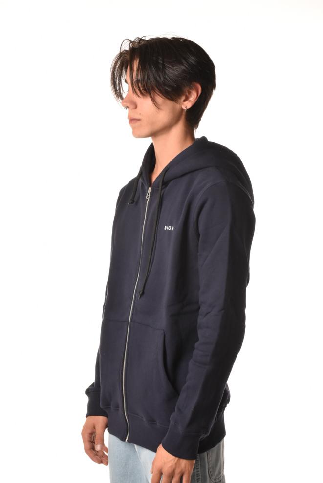 Felpa Cappuccio Con Zip Zane10005 Uomo Blu 23ZANE10005BLU SHOE