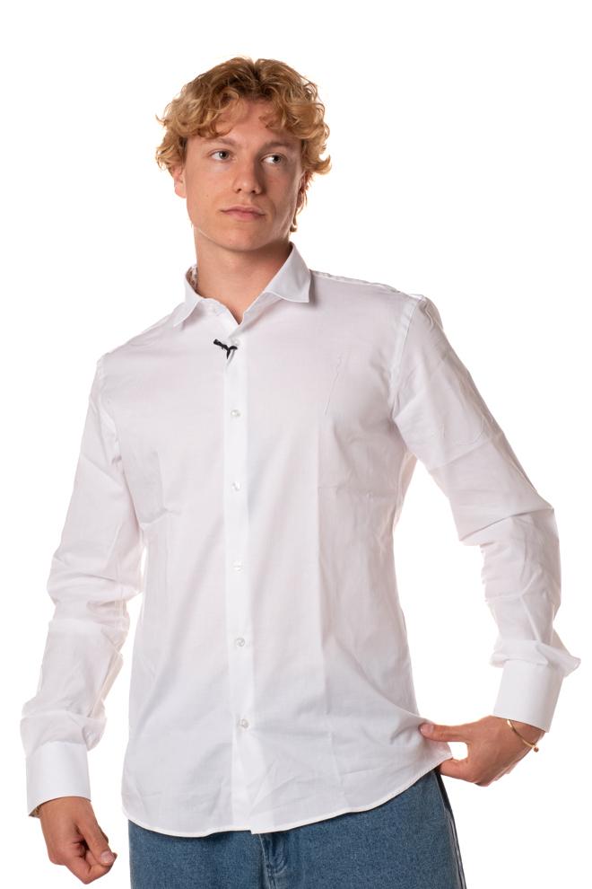 Camicia Oxford Uomo ROUND3BIANCO TELAMIRA