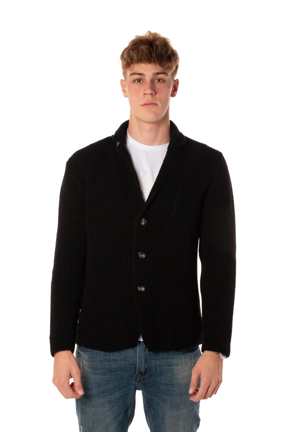 Cardigan Milton Uomo GA300NERO TELAMIRA